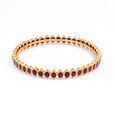 Elegant Purple Stone Bangles,,hi-res 