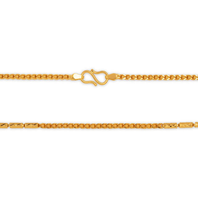 Gold Interlock Chain,,hi-res 2