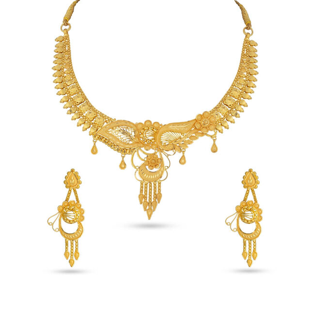 Divine Blossom Necklace Set 