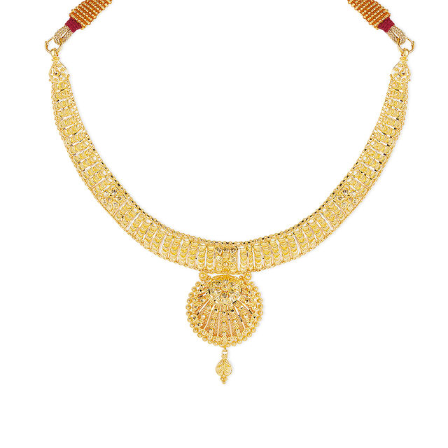 Tanishq 22KT Gold Necklace Set for Women 2