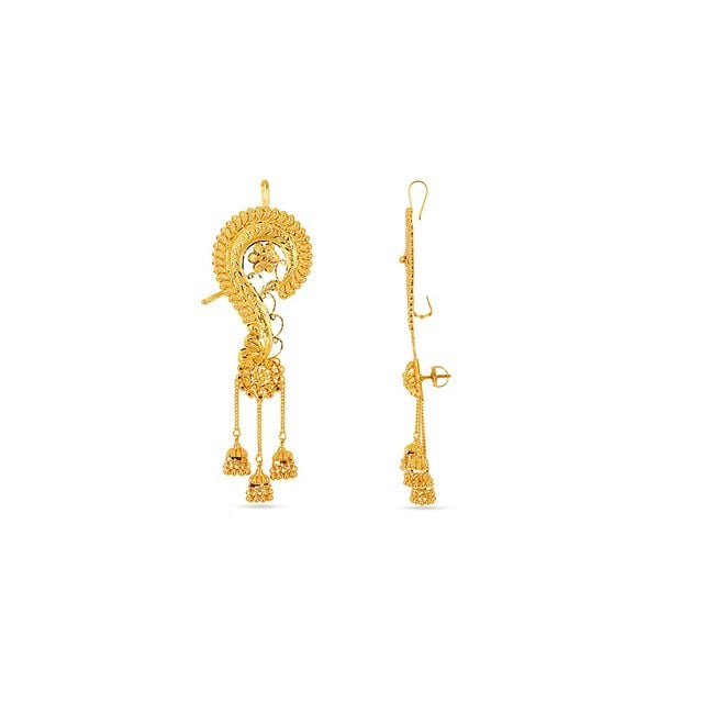 Tanishq 22KT Gold Earrings for Women 2