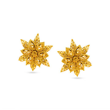 Tanishq 22KT  Gold Earrings  for Women