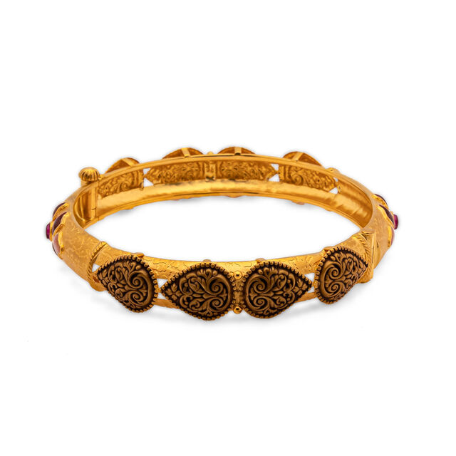 Luxurious Essential Gold Bangle,,hi-res 