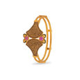 Regal Motif Gold Bangle,,hi-res 2