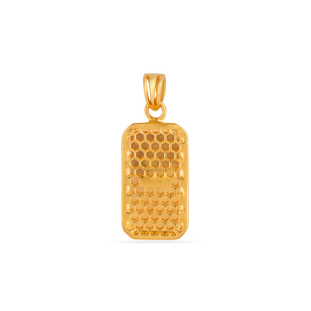 Lord Hanuman Engraved Men's Laser Cut Pendant,,hi-res 3