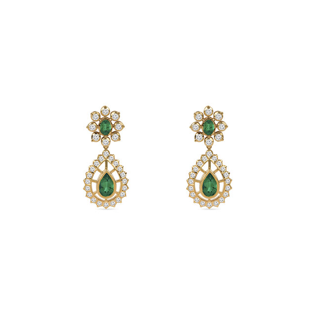 Tanishq 22KT Diamond Earrings for Women 