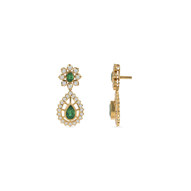 Tanishq 22KT Diamond Earrings for Women 2