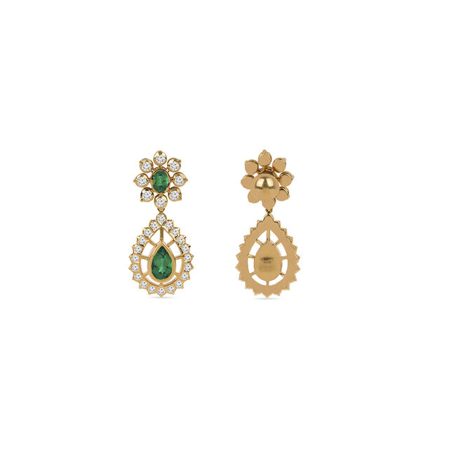 Tanishq 22KT Diamond Earrings for Women 4