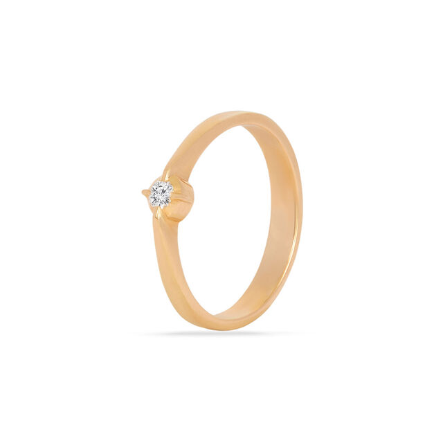 Single Stone Studded Diamond Finger Ring,,hi-res 2