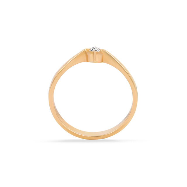 Single Stone Studded Diamond Finger Ring,,hi-res 3