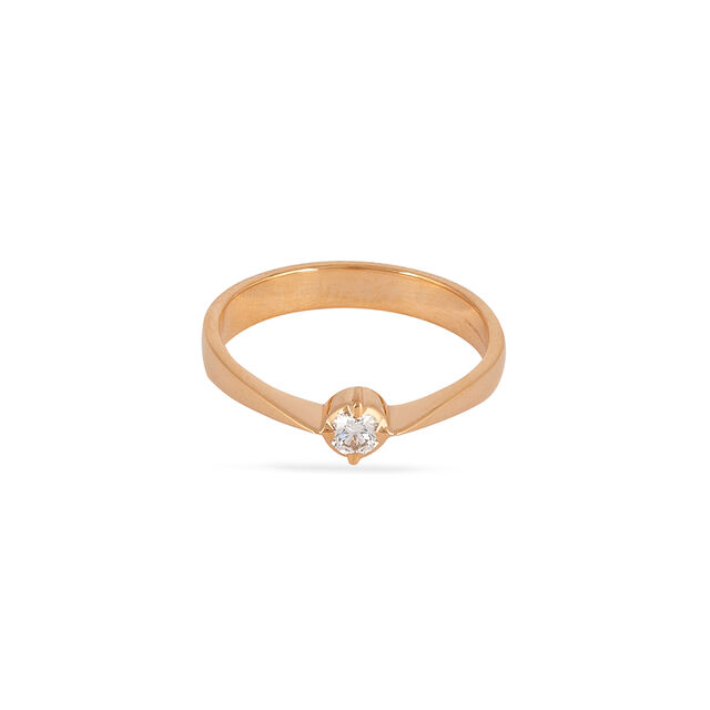 Fancy Single Stone Diamond Finger Ring 