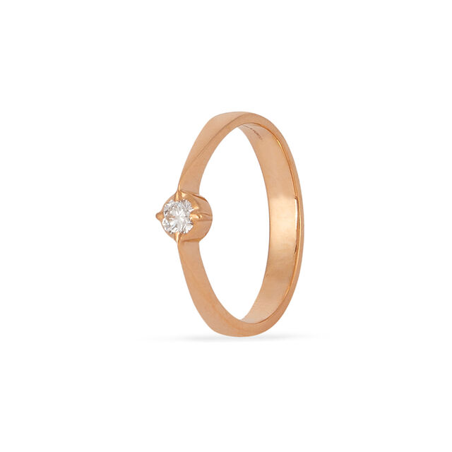 Fancy Single Stone Diamond Finger Ring 2