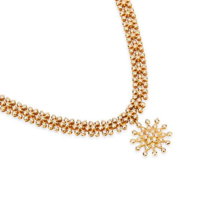 Tanishq 22KT Diamond Necklace for Women 3