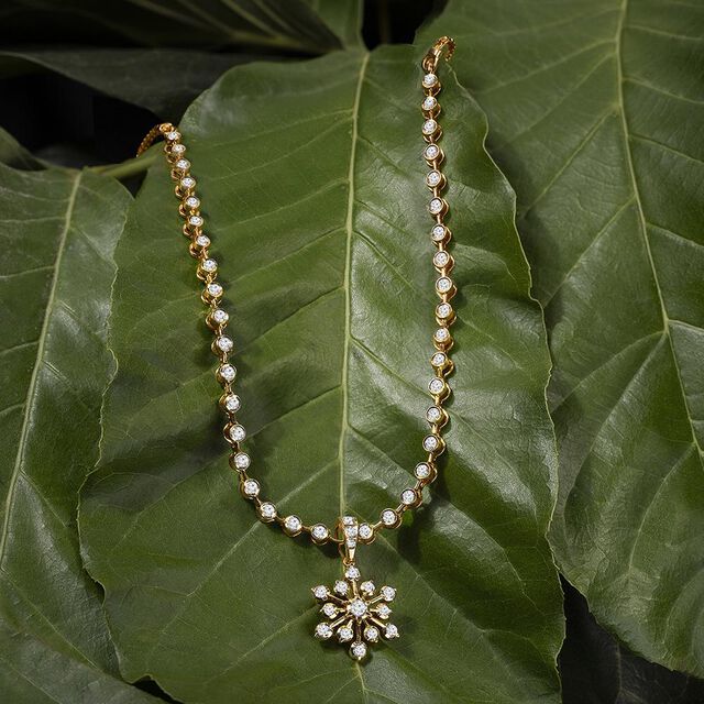 Celestial Frost Diamond Necklace 