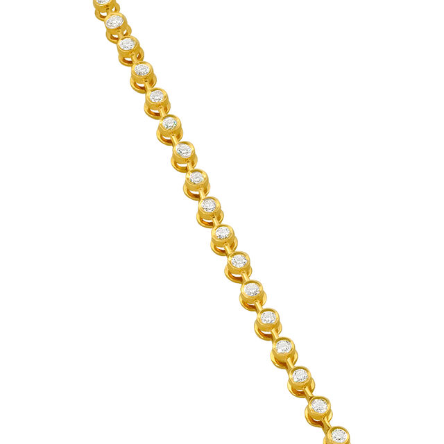 Tanishq 22KT Diamond Necklace for Women 3