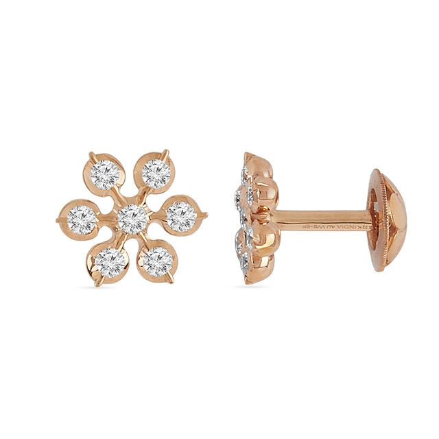 Tanishq 22KT Six Diamond Studs for Women,,hi-res 2