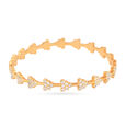 Geometric Splendor Gold Bangle 