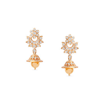 Tanishq 22KT Diamond Drop Earring for Women