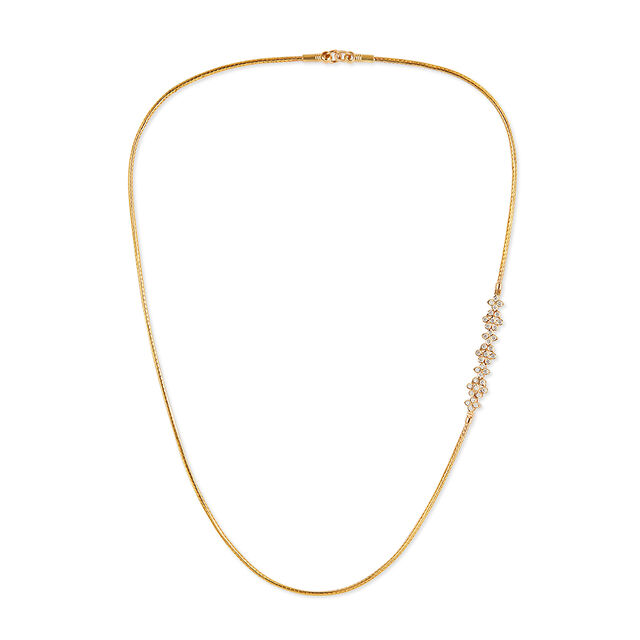 Tanishq 22KT Diamond Chain for Women 5