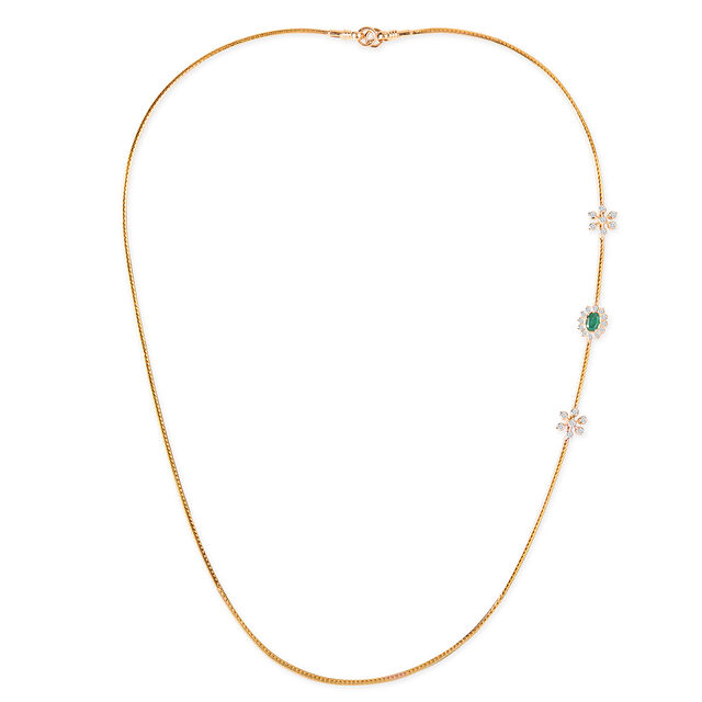 Tanishq 22KT Diamond Chain for Women 