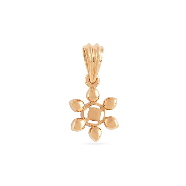 Tanishq 22KT Diamond Flower Pendant for Women 3
