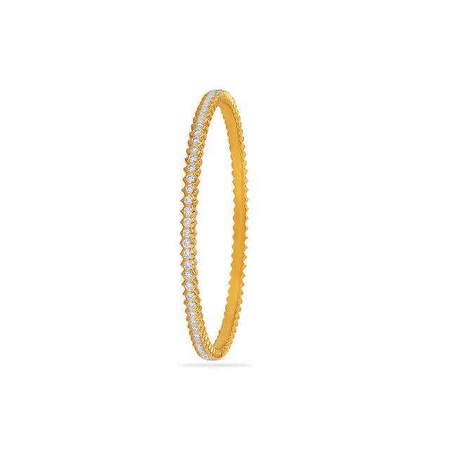 Tanishq 22 Karat Diamond Bangle for Women 2
