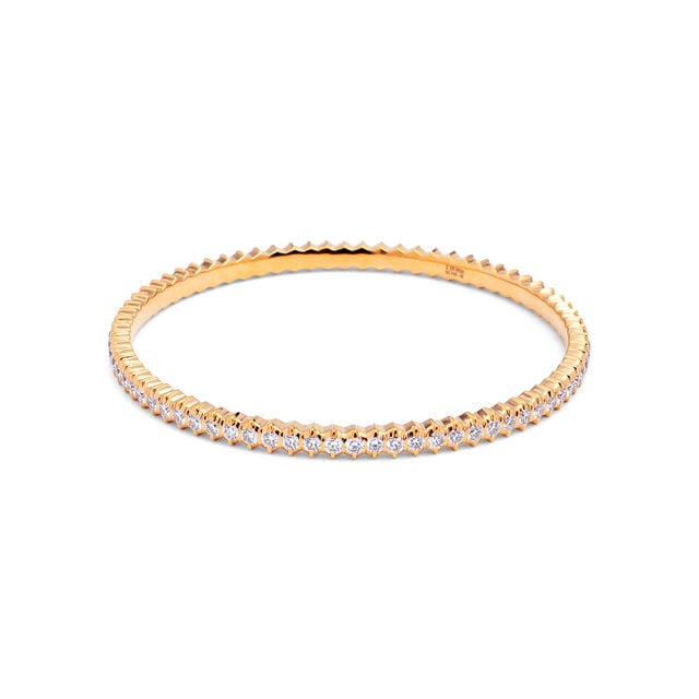 Regal Radiance Gold and Diamond Bangle,,hi-res 
