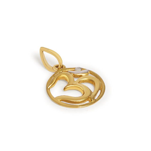 Yellow white gold pendant,,hi-res 2