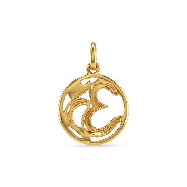 Yellow white gold pendant,,hi-res 3