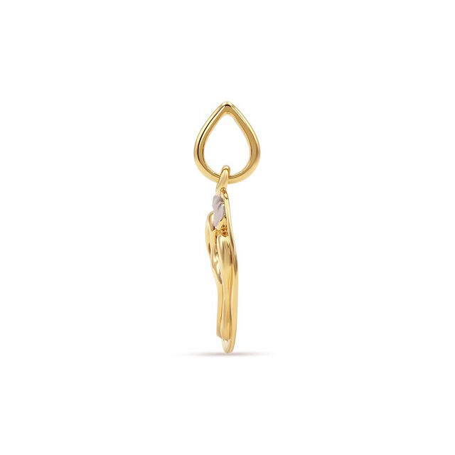 Yellow white gold pendant 4