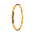 Gem-Adorned Gold Bangle,,hi-res 2