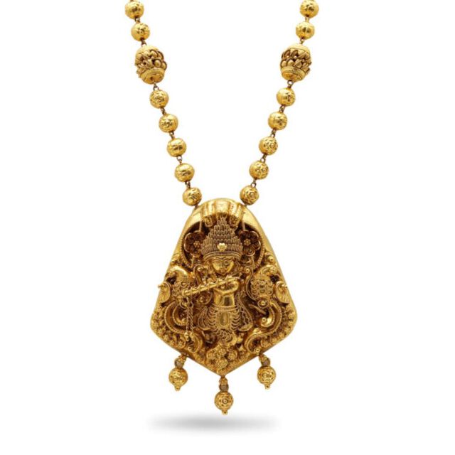 Krishna's Serenity Gold Necklace,,hi-res 2