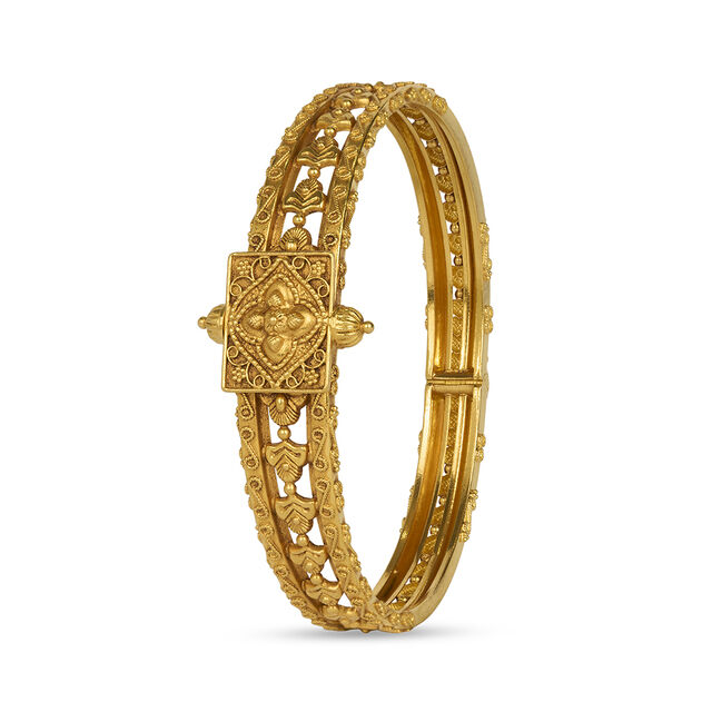 Magnificient Floral Bangle,,hi-res 3