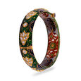 Enamel Floral Bangle,,hi-res 