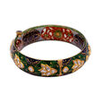 Enamel Floral Bangle,,hi-res 2