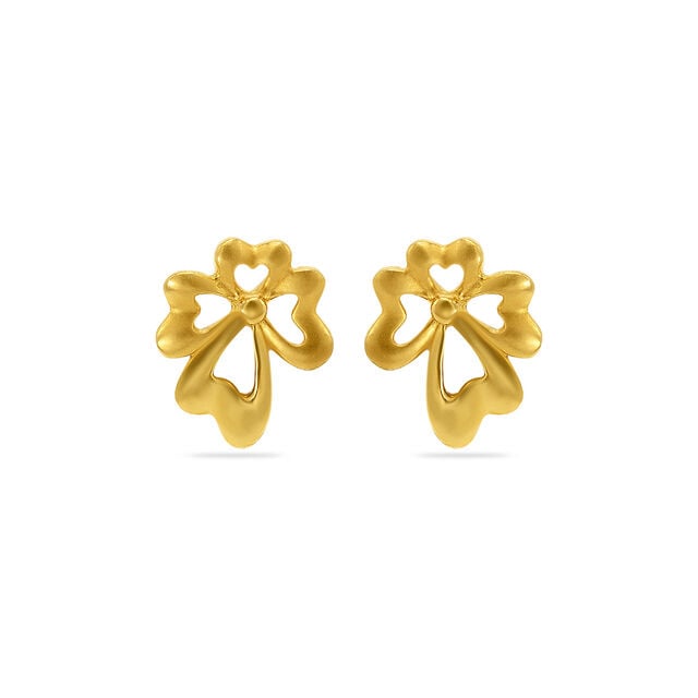 Lucky Charm Clover Stud Earrings 