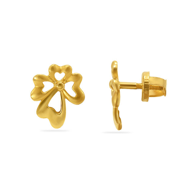 Lucky Charm Clover Stud Earrings 2
