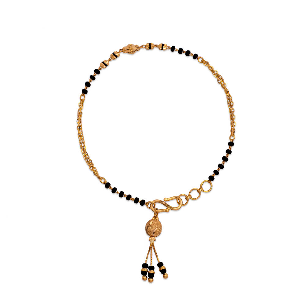 Tanishq black beads bracelet hotsell