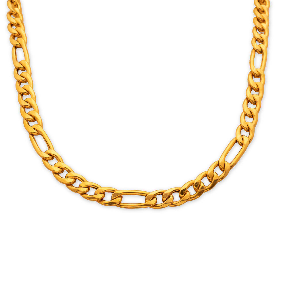 Buy Timeless Gold Figaro Chain For Men at Best Price Tanishq US