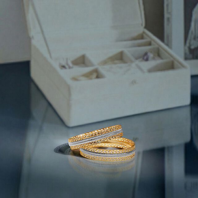 Tanishq 22KT Gold Bangle for Women 