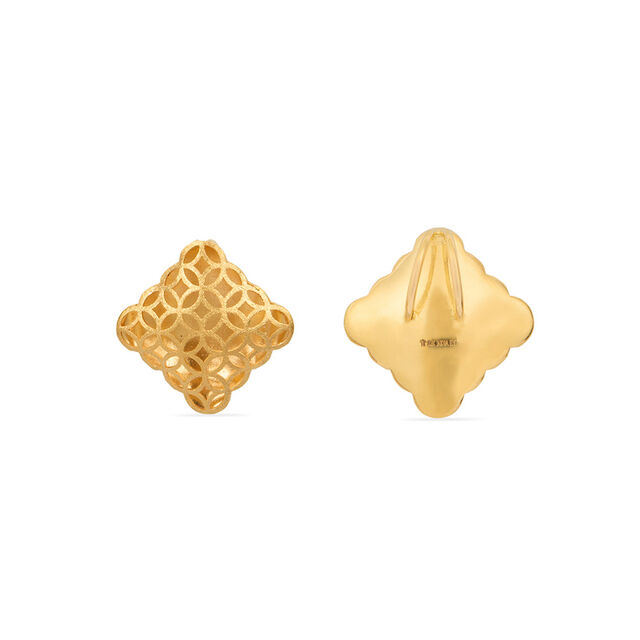 Geometric Gold Pendant and Earrings Set,,hi-res 4