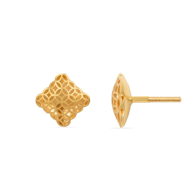 Geometric Gold Pendant and Earrings Set,,hi-res 5