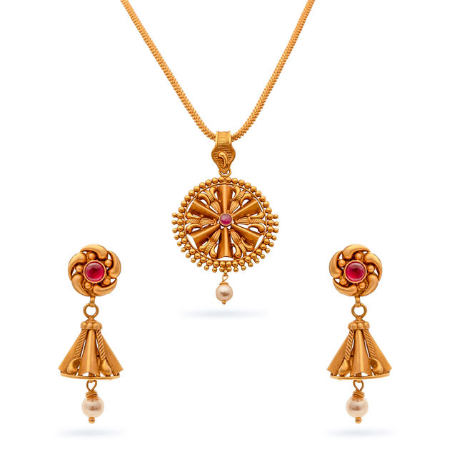 Pendant and Earrings Set,,hi-res