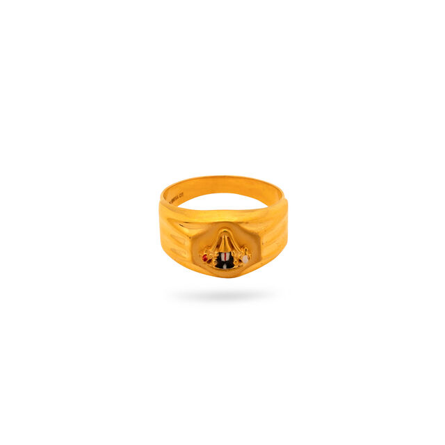 Glamourous Gold Motif Ring,,hi-res 