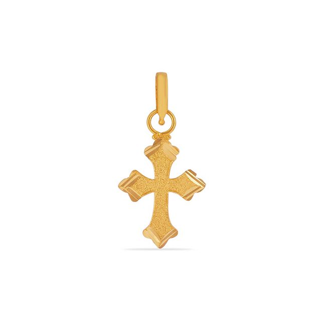 Dainty Holy Cross Gold Pendant 