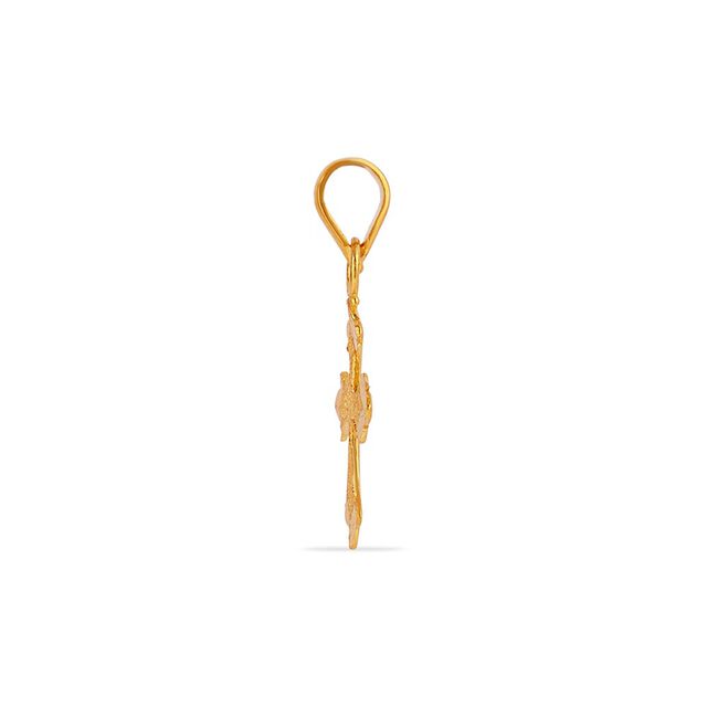 Dainty Holy Cross Gold Pendant 5