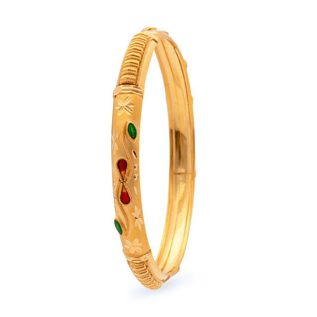 Artisanal Gold Bangle,,hi-res 2