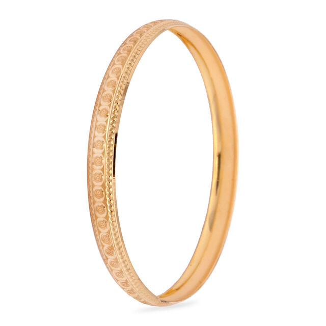 Ornate Floral Bangle,,hi-res 