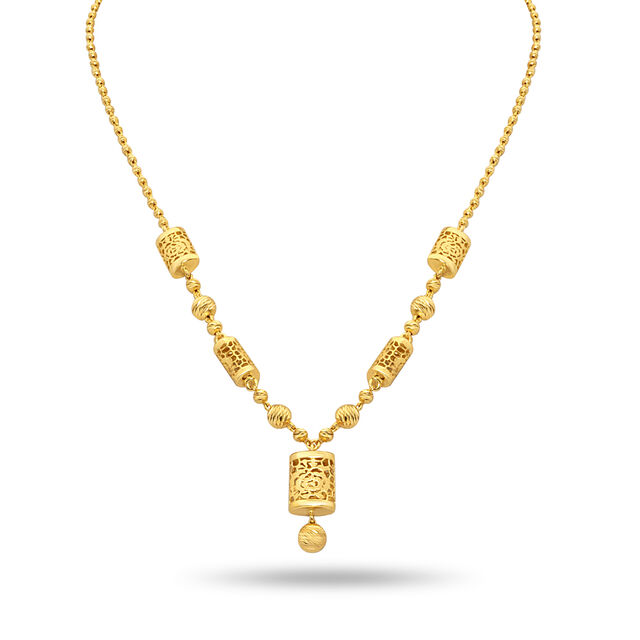 Tanishq 22 Karat Gold Necklace Set for Women 2