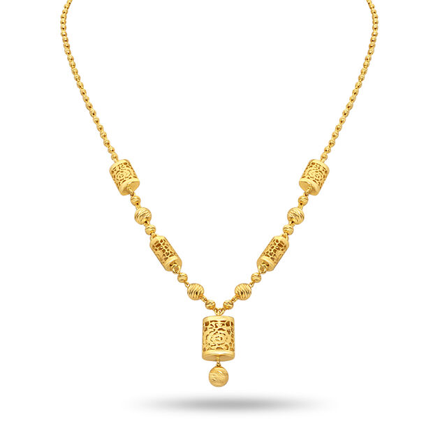 Tanishq 22 Karat Gold Necklace Set for Women 3